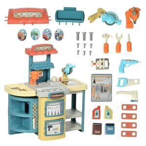 Kids 2 in 1 Engineer Work bench with Tools 47 Piece